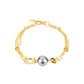 Minimalist collection: Grey shell pearl golden bracelet