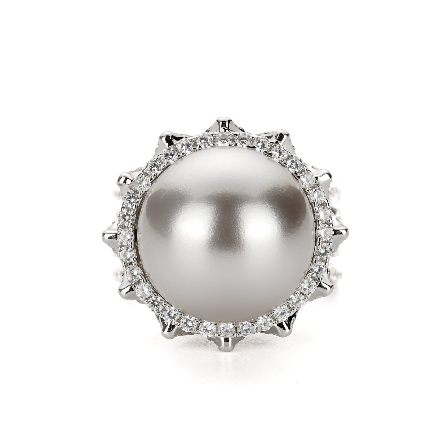 Custommade design: Grey "Easter Egg" modern Ring