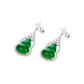 Green chalcedony Lucky "Hulu" Earrings