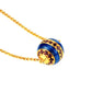 Promotion Christmas collection: Handmade blue hot-enamel "Christmas ball necklace" (Unisex)