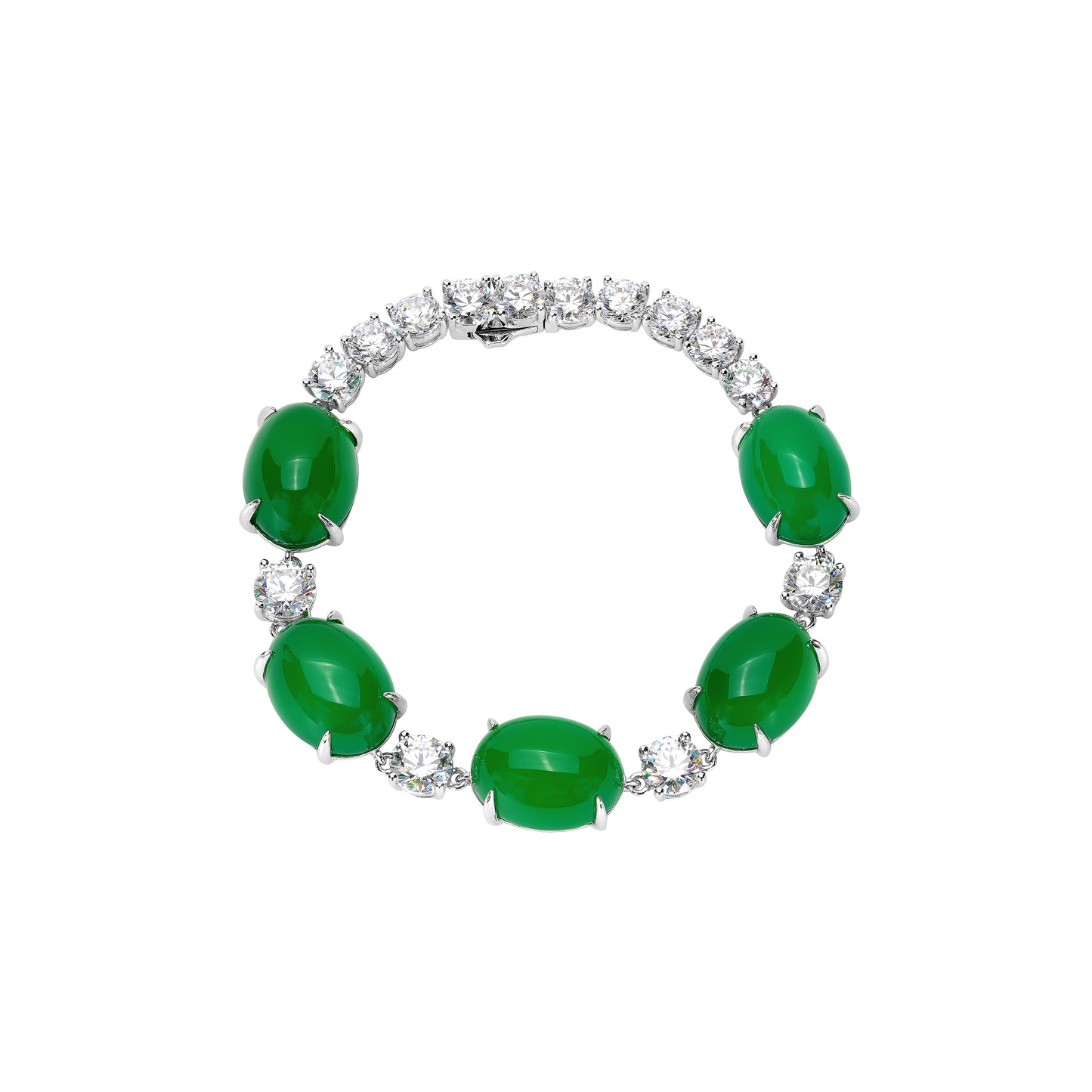 Temperament Luxury Ice Green Qingshan Dai Bracelet