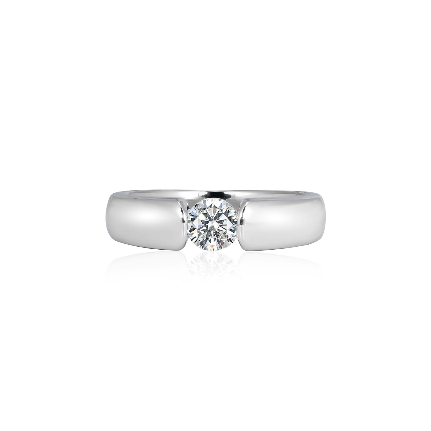 Promotion design: Brilliant cut Eco-friendly artificial diamond solitaire ring