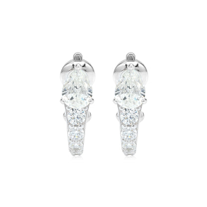 Promotion design for Christmas: Pear shape "Serpent" modern earrings