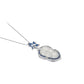 Limited edition：Icy chalcedony carved White Leaf detailed pendant