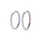 Limited edition：The American flag hoop earrings (Pre-order)