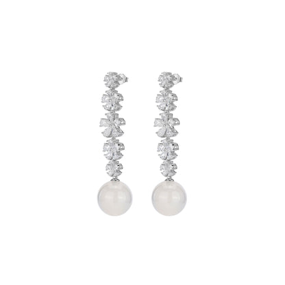 Pre-order Promotion：White"Christmas Snow" dangle earrings