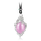 Showstopping: Luxury Icy Pinkish purple chalcedony "One son of dragon" detailed pendant