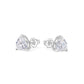 Wedding collection: Clear diamond color Lucky hearts Ear studs