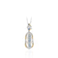 Limited edition：Elegant White Chalcedony Auspicious “Pea” Pendant