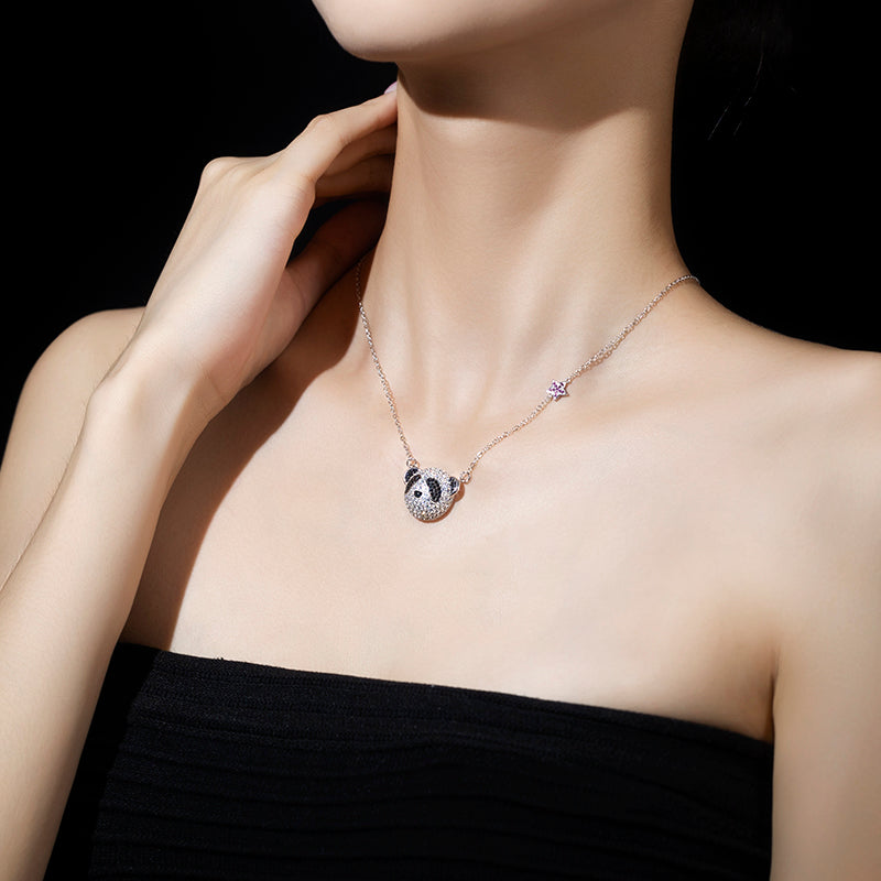 Promotion design The nature collection: Panda necklace, sterling silver.