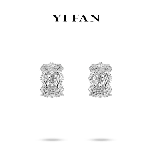 Ethereal Sparkle Collection: Glamorous "Lace Bloom Grace" exquisite Earrings