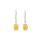 Fancy Yellow collection: Modern "Pigeon Egg Rock" dangle Earrings