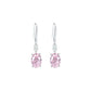 Sakura Pink collection: Modern "Pigeon Egg Rock" dangle Earrings