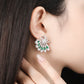 Synthetic Emerald collection: Snow flower and the secret fan earrings