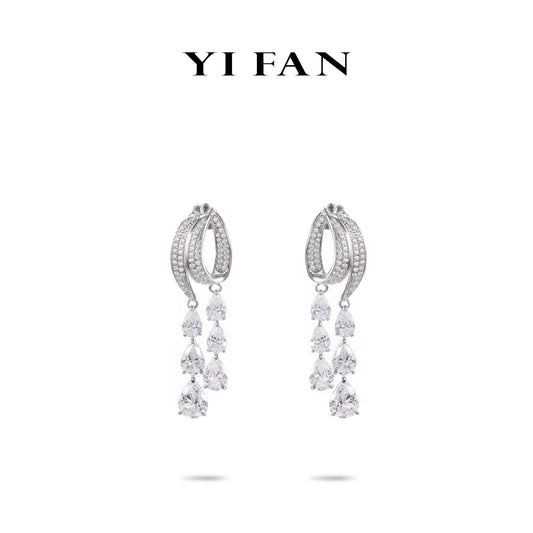 Welfare exclusive Summer Vibes collection: Modern “Rain drops” tassel Earrings