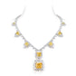 High Jewelry collection: Luxury "Yellow Icy Cubes" Red carpet jewelry Necklace