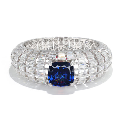 Christmas Promotion：Royal Blue Art Deco Bangle