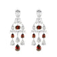 High Jewelry collection: Luxury “Red Water Droplets” detailed Dangle Earrings for Red Carpet/Banquet