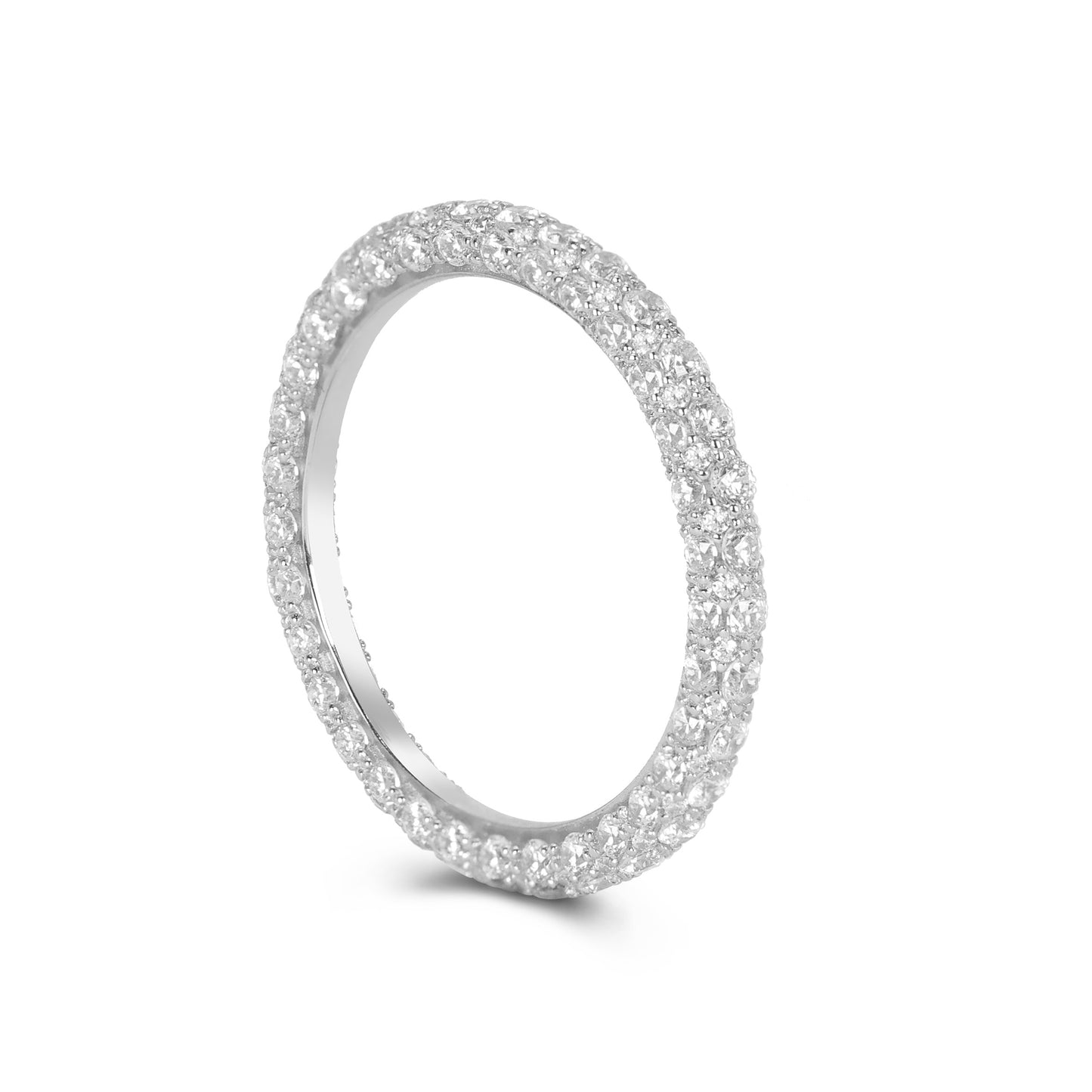 Minimalist collection: "Shining Stars” eternity band Ring (Unisex)