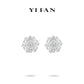 Wedding Collection: Modern "Icy Snow Symphony Sparkle" exquisite Earrings