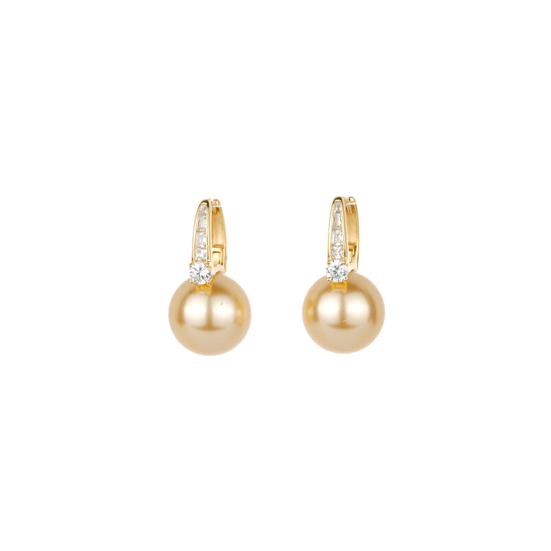 Minimalist collection: Modern "Golden Moonlight" delicate Earrings