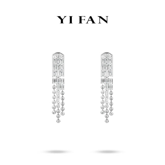 High Jewelry collection: “Stellar Glimmer & Flowing Shadow”  High-End Dangling Jewelry Earrings