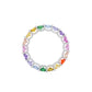 Promotional design Rainbow eternity ring, sterling silver