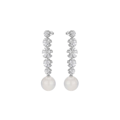 Pre-order Promotion：White"Christmas Snow" dangle earrings