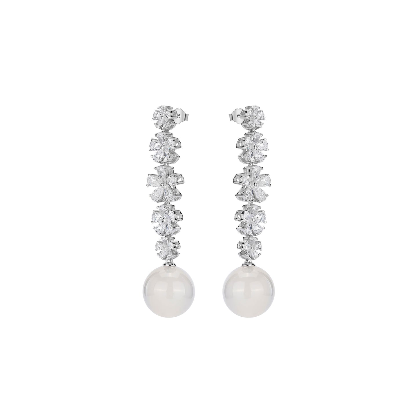 Pre-order Promotion：White"Christmas Snow" dangle earrings