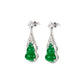 Green chalcedony Lucky "Hulu" Earrings