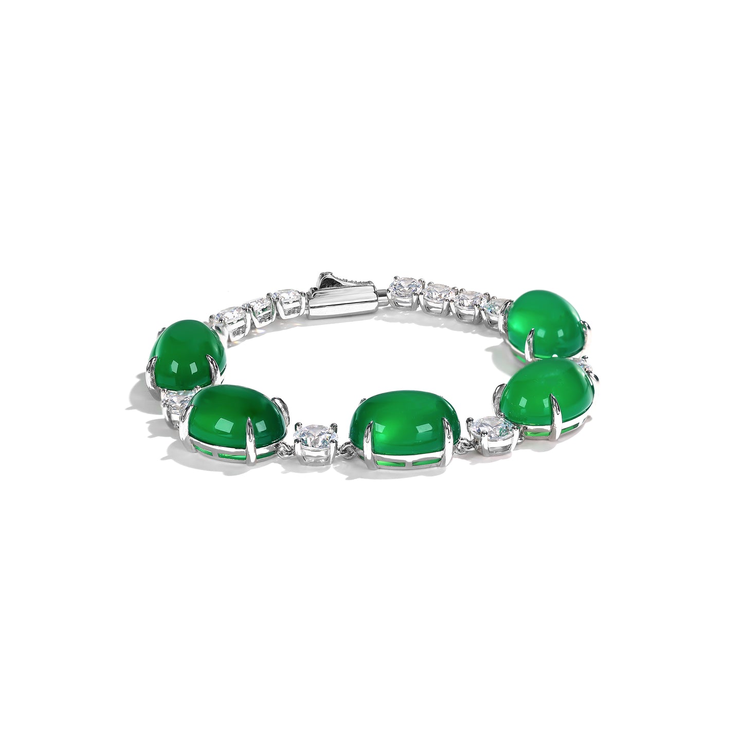 Temperament Luxury Ice Green Qingshan Dai Bracelet