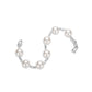 Pre-order Limited edition:Modern white pearls unique chain bracelet