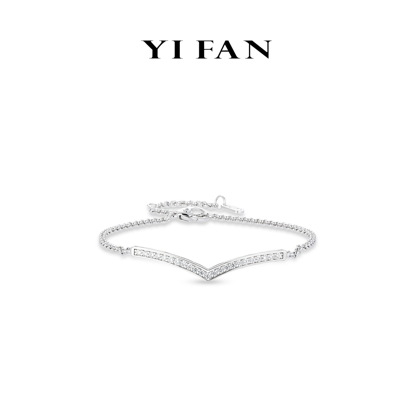 Minimalist collection: Modern "Fantastic V" delicate Bracelet (with extension)