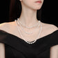 Promotional design White Shell pearl multi-purpose long necklace.