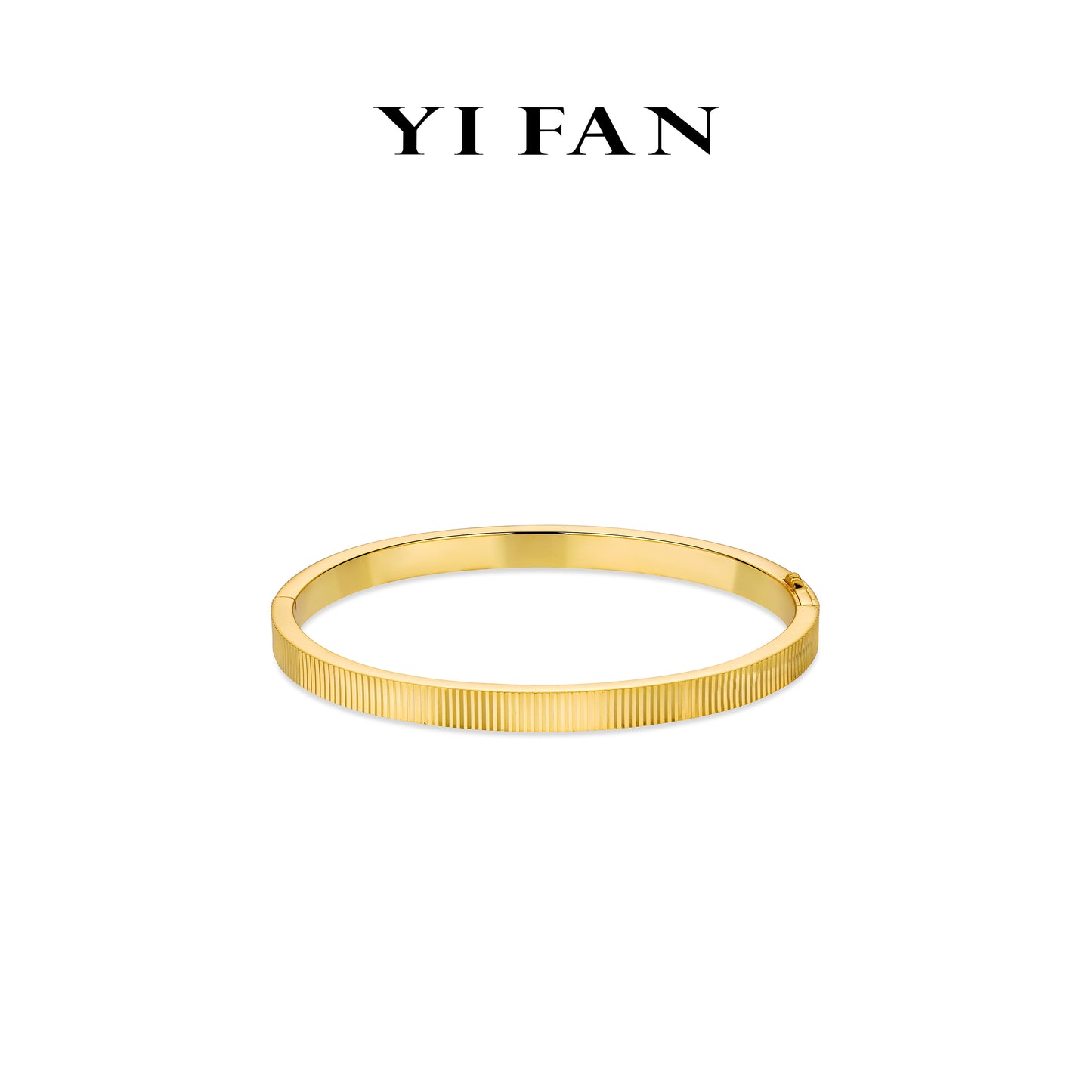 Minimalist collection: Modern "Golden Stripe” CNC Bangle (Unisex)