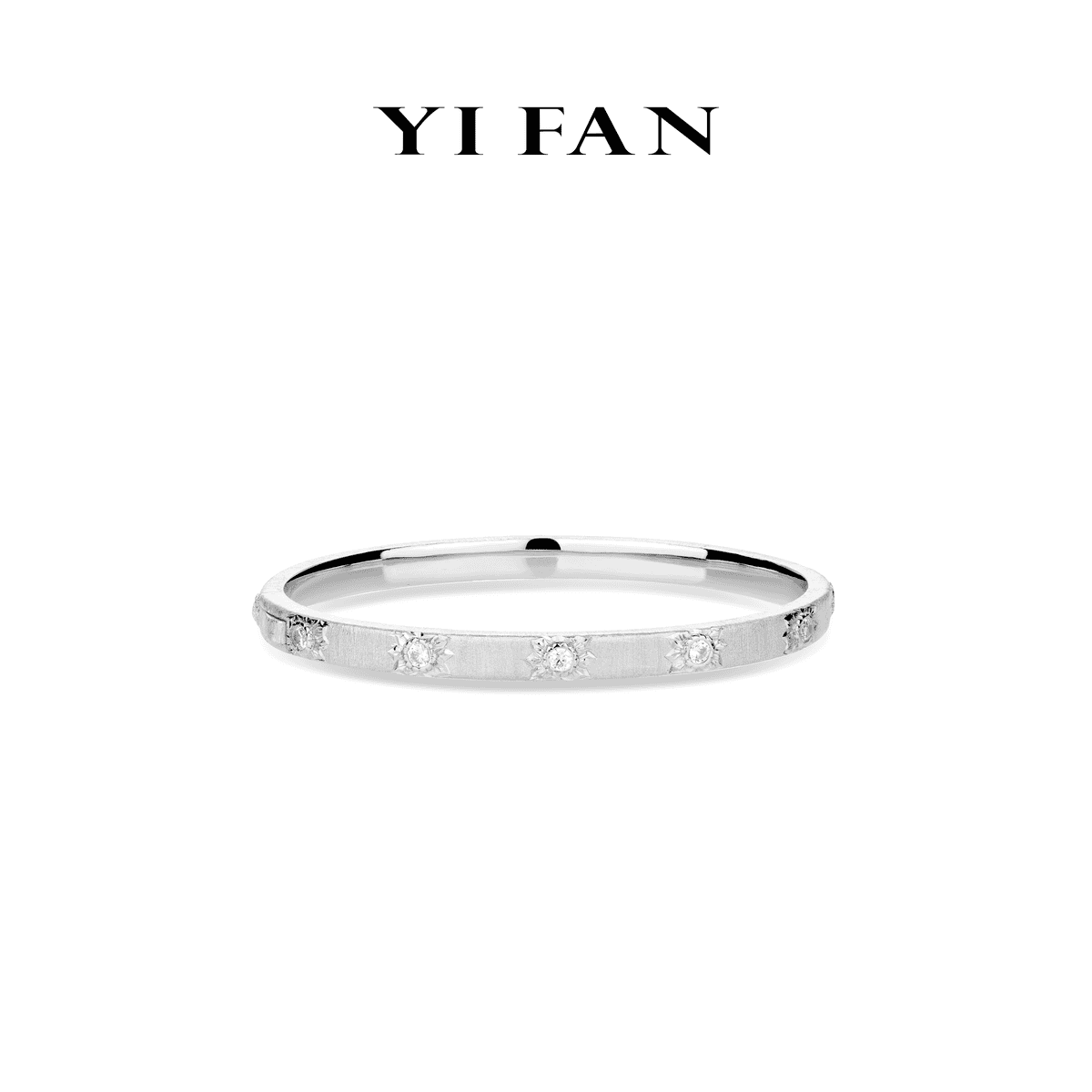 Pre-order Minimalist collection: “Modern Italian brushed Starlight” detailed Bracelet/Bangle