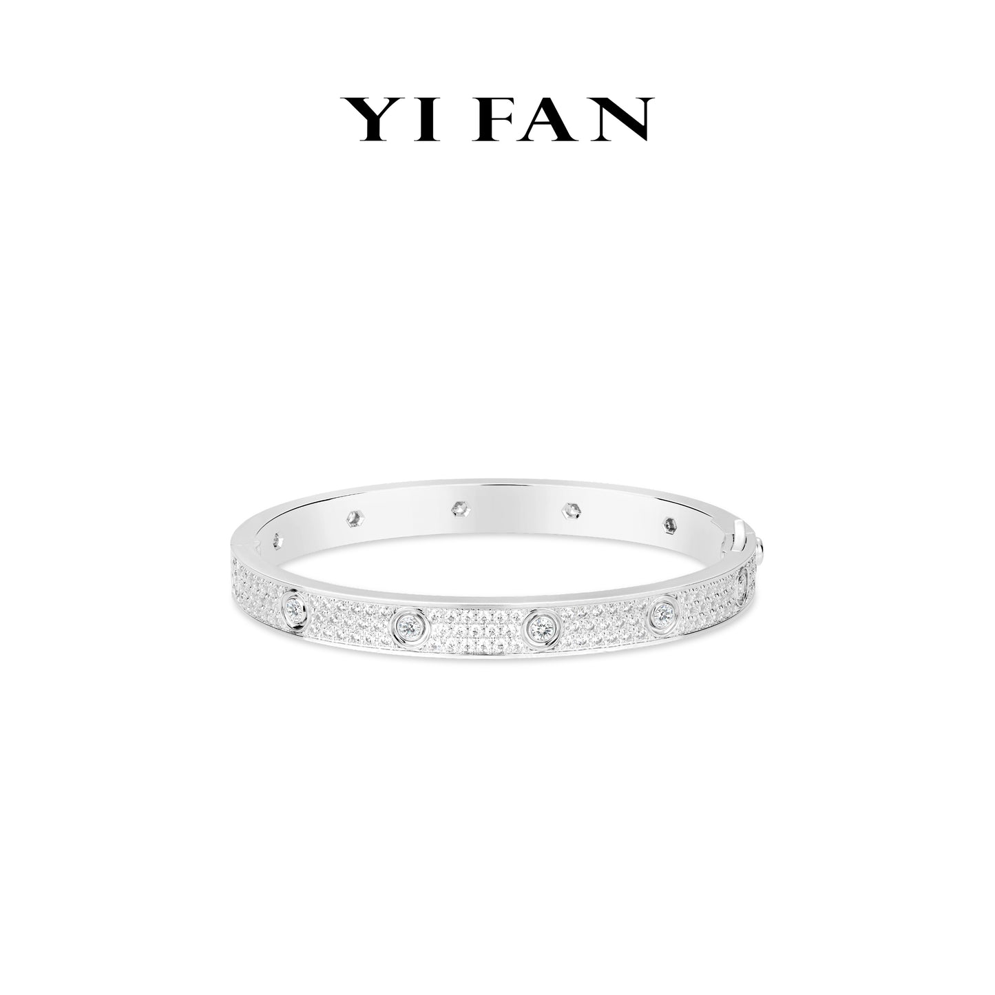 Pre-order High Jewelry Collection: Modern "Bright Starry Sky Love" CNC Bracelet/Bangle