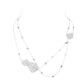 Wedding collection: Multi-Layer Long White Camellia Necklace