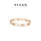 Pre-order Rose-gold Fever collection: Modern "Bright Love" CNC Bracelet/Bangle