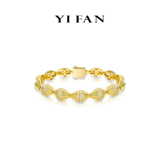 Geometric Luxe Collection: Modern Multi-purpose "Golden Luminary Link" detailed Bracelet/Necklace