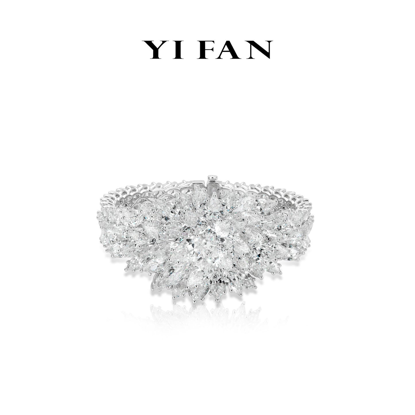 Pre-order High Jewelry Collection: Luxury "Aurora Bloom" detailed Banquet Gala Bracelet