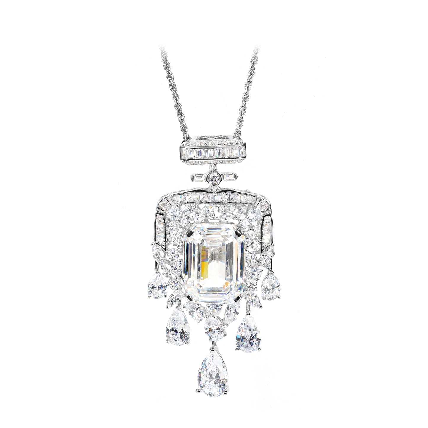 Wedding collection: Luxury "New white Perfume Bottle" Pendant