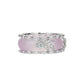 Innovative 2-in-1 Pinkish purple chalcedony "Donut" ring with unique guard