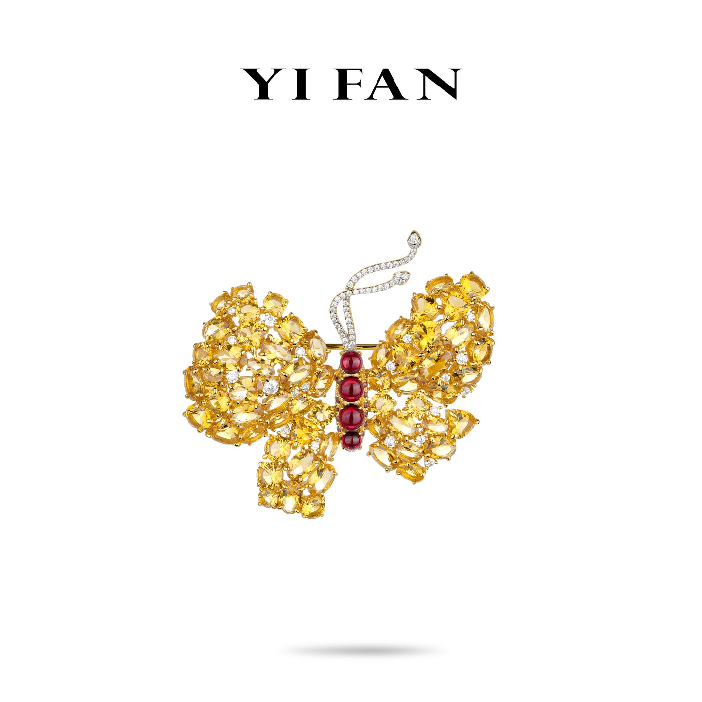 Animal collection: Luxury "Vibrant Butterfly" detailed Brooch