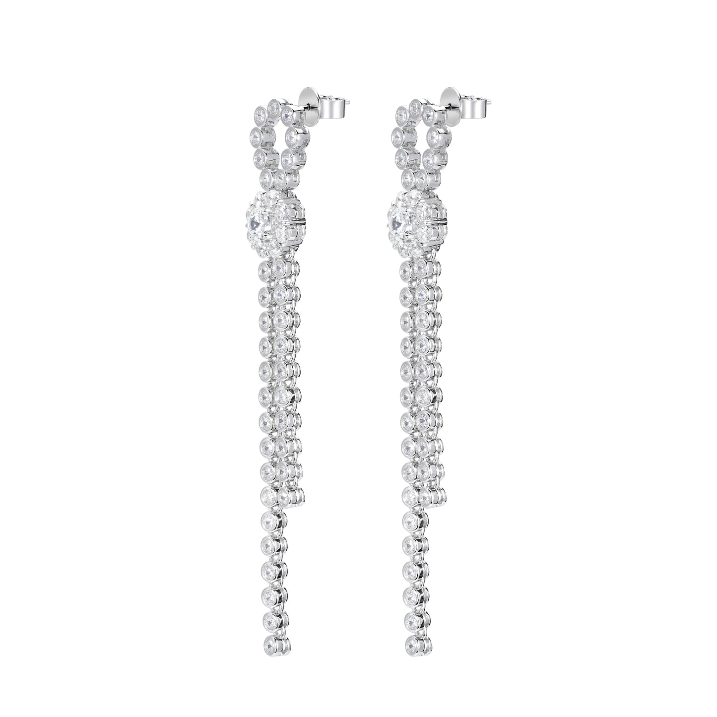 Wedding collection: exquisite white Tassel earrings