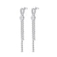 Wedding collection: exquisite white Tassel earrings