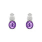 Limited edition：Mystic Purple Evening Gala Earrings