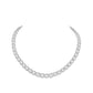 Wedding collection: Brilliant-cut Tennis chain necklace, (Solitairs 5 carat)