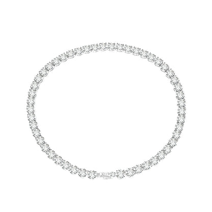 Wedding collection: Brilliant-cut Tennis chain necklace, (Solitairs 5 carat)
