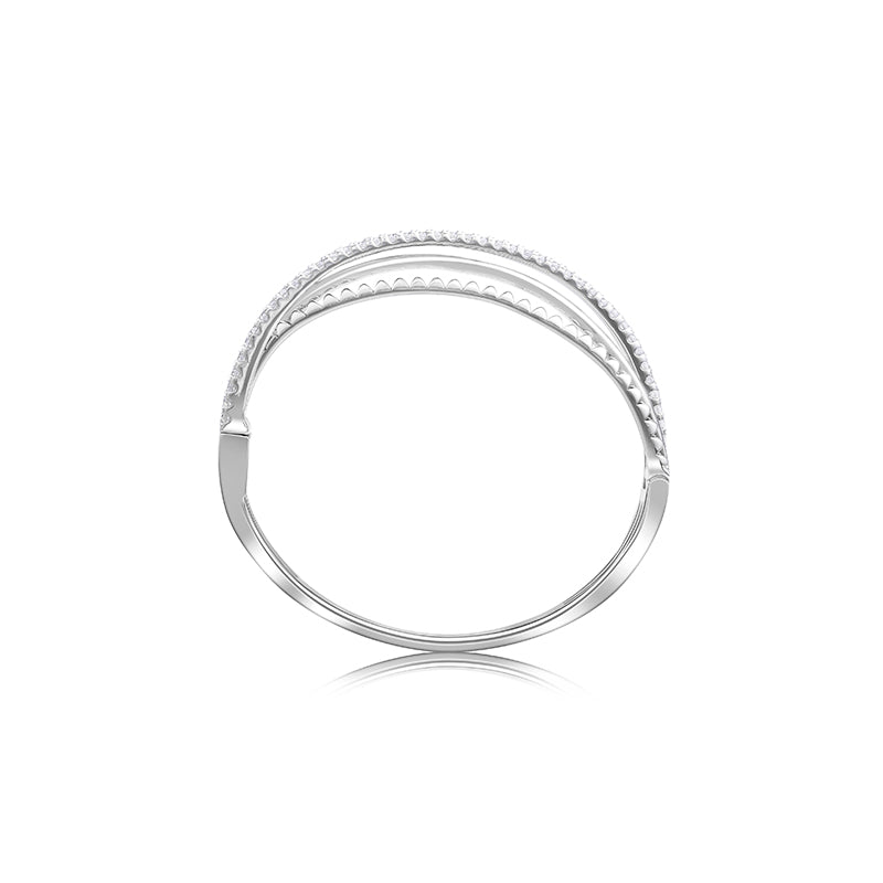 Minimalist collection：Starry in the sky Bypass Bangle